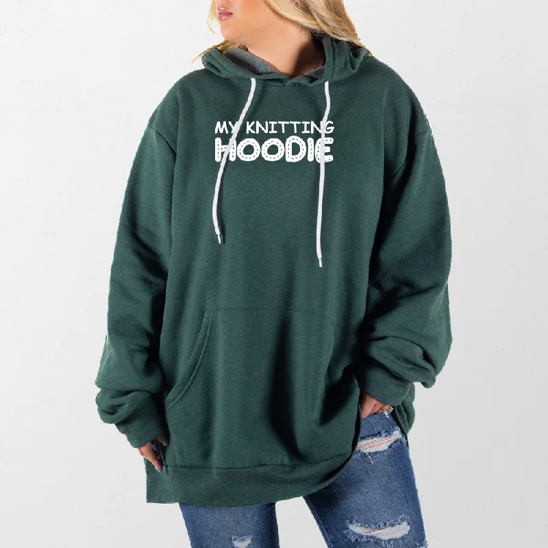 Floral Prints My Knitting Hoodie Giant Hoodie