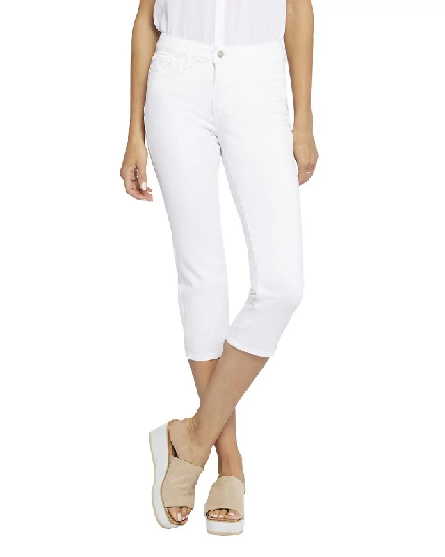 NYDJ Crop Optic White Relaxed Jean