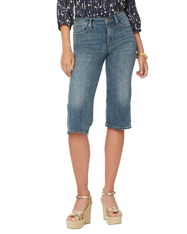 Hooded design NYDJ Petite Pedal Pusher Seline Wide leg Jean