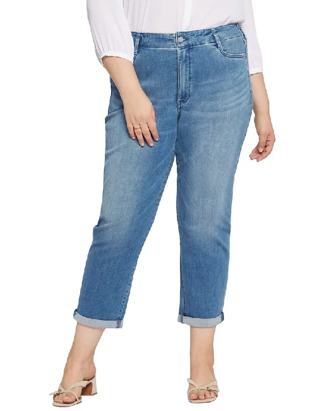 Warm Winter Series NYDJ Plus Girlfriend Stunning Relaxed Jean