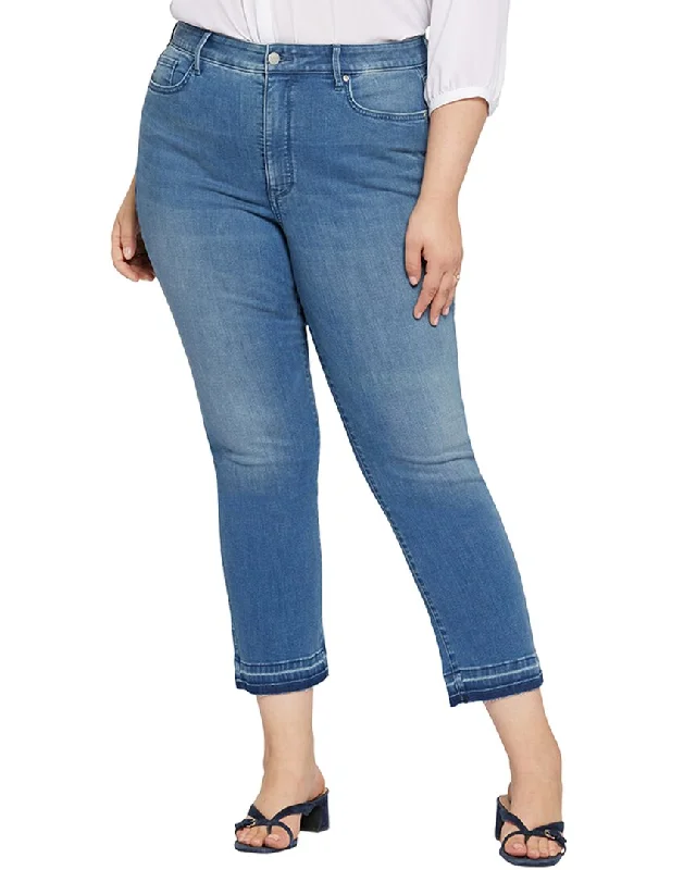Stand-up collar design NYDJ Plus Marilyn Stunning High-Rise Ankle Jean