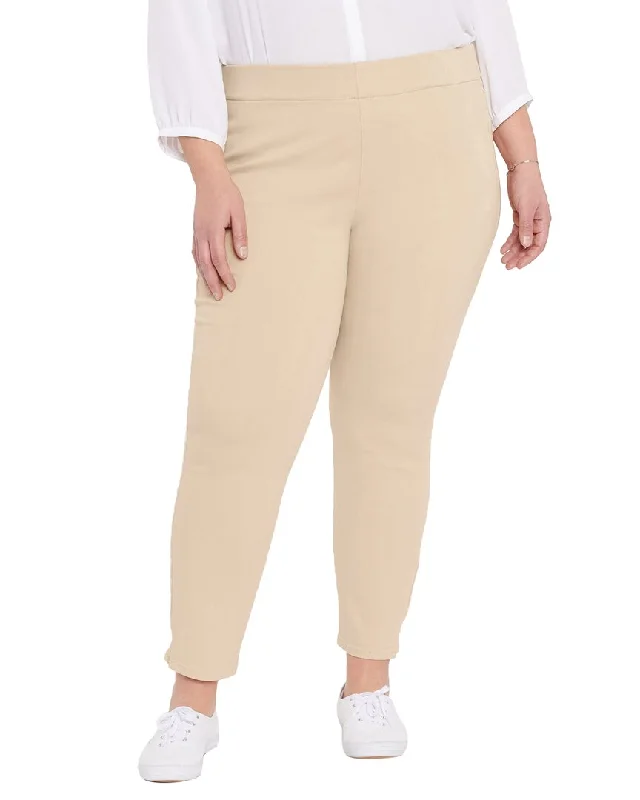 Sports And Leisure NYDJ Plus Pull on Marisol Warm Sand Relaxed Jean