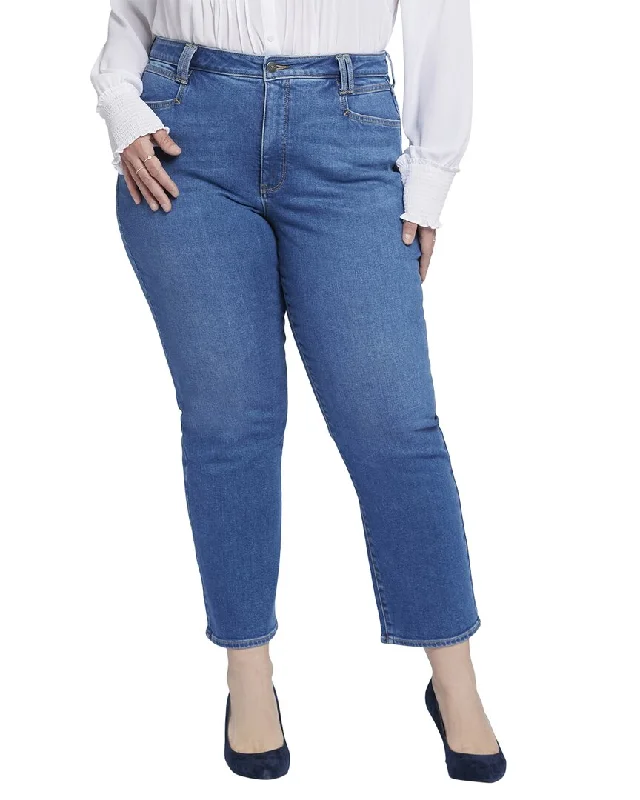 Street Vertical And Horizontal Design NYDJ Plus Relaxed Rockford Ankle Square Jean