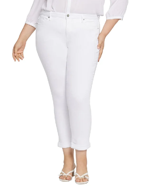 Sports Comfort Style NYDJ Plus Sheri Optic White Relaxed Jean