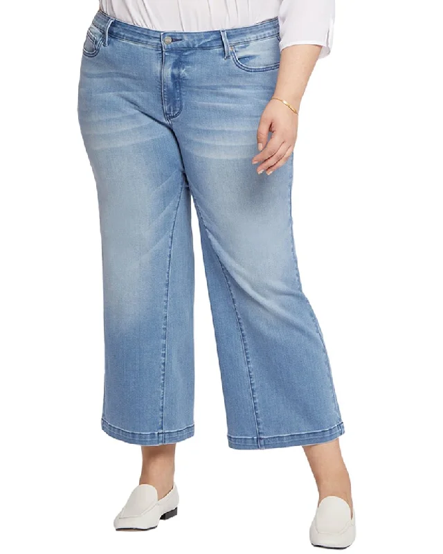 Mid-length Style NYDJ Plus Teresa Everly Wide Leg Jean