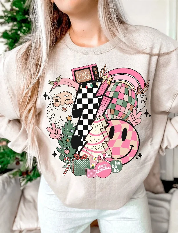Tropical Style Retro Christmas Hoodie - Comfort Cotton Pop Sublimation