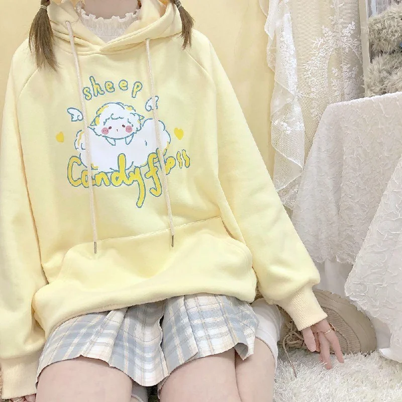 Urban Style Sheep Candyfloss Hoodie
