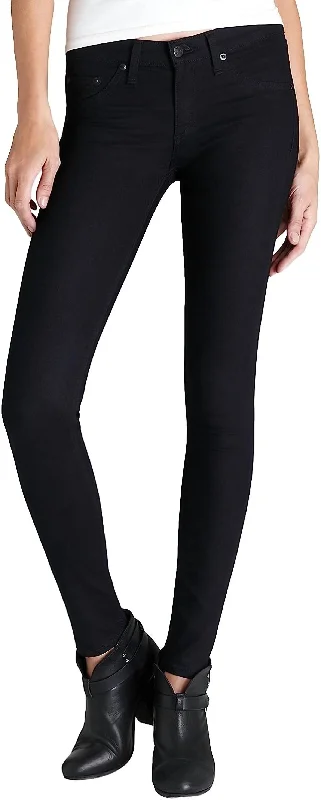 Stretch Design Slim Fit 5-Pocket Style Leggings Jeans In Midnight Navy