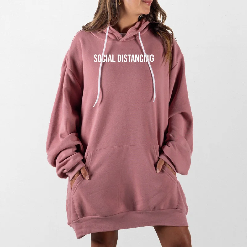 Girl Style Social Distancing Giant Hoodie