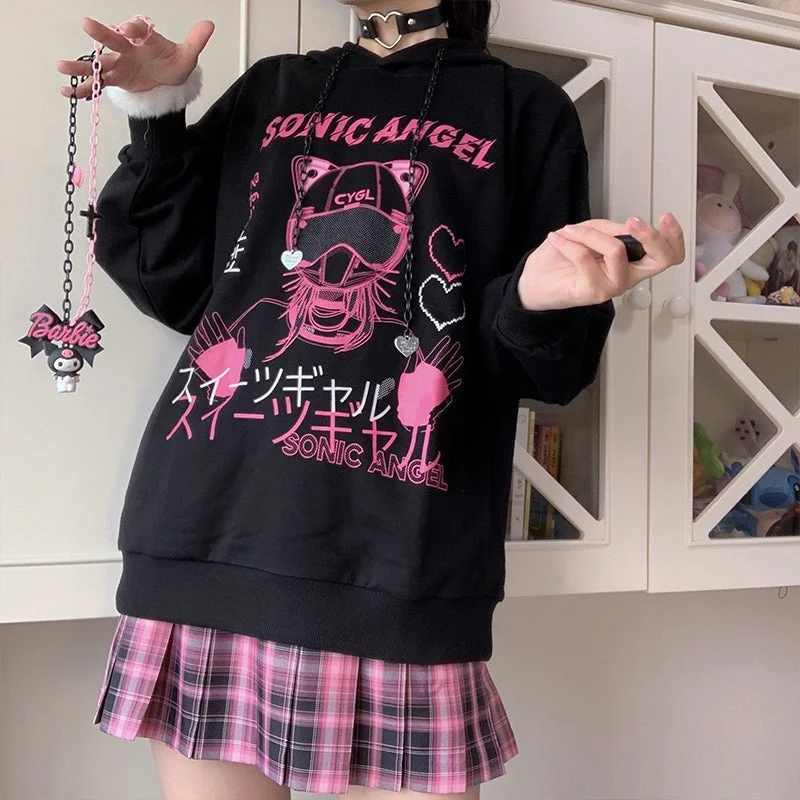 Comfortable Fashion Sonic Angel Hoodie