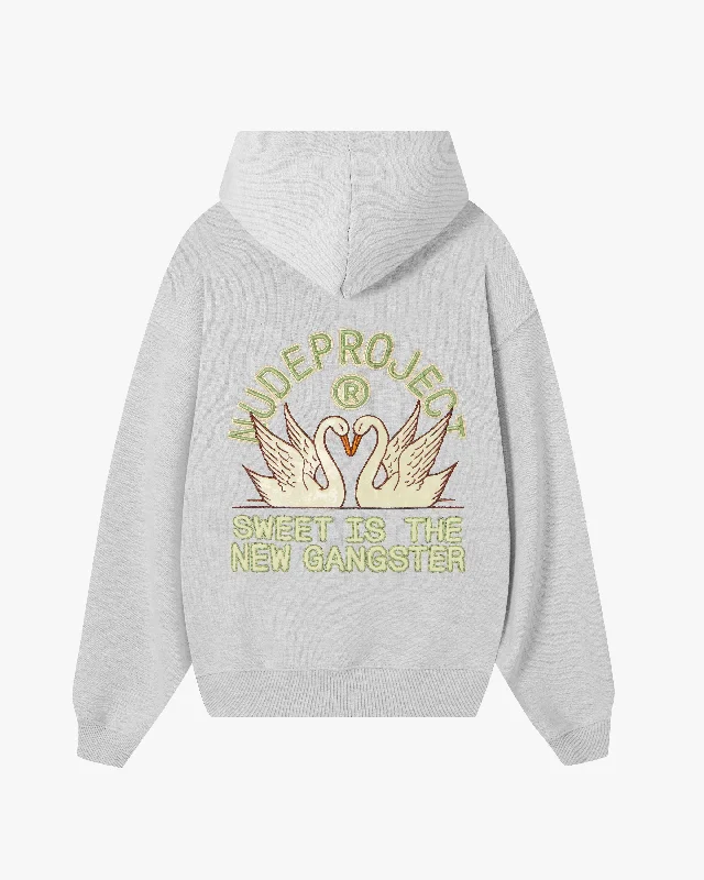 Trendy Items SWANS HOODIE GREY MELANGE