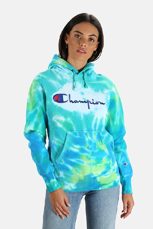 Goddess Style Tie Dye Champion x Blue&Cream Tie Dye Hoodie