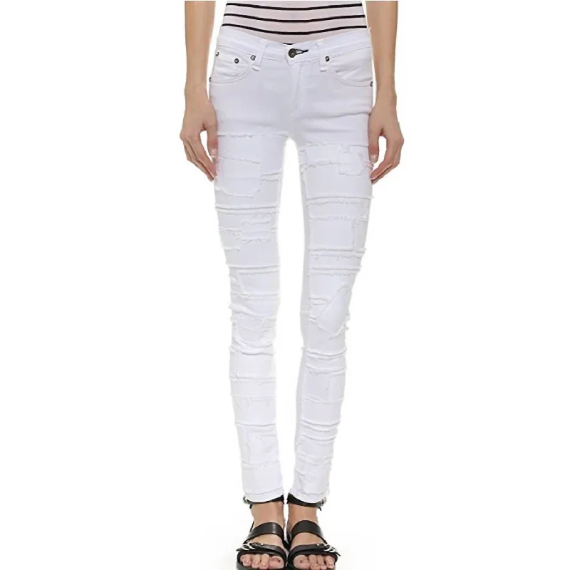 Urban Sense Torn Skinny Jean In White