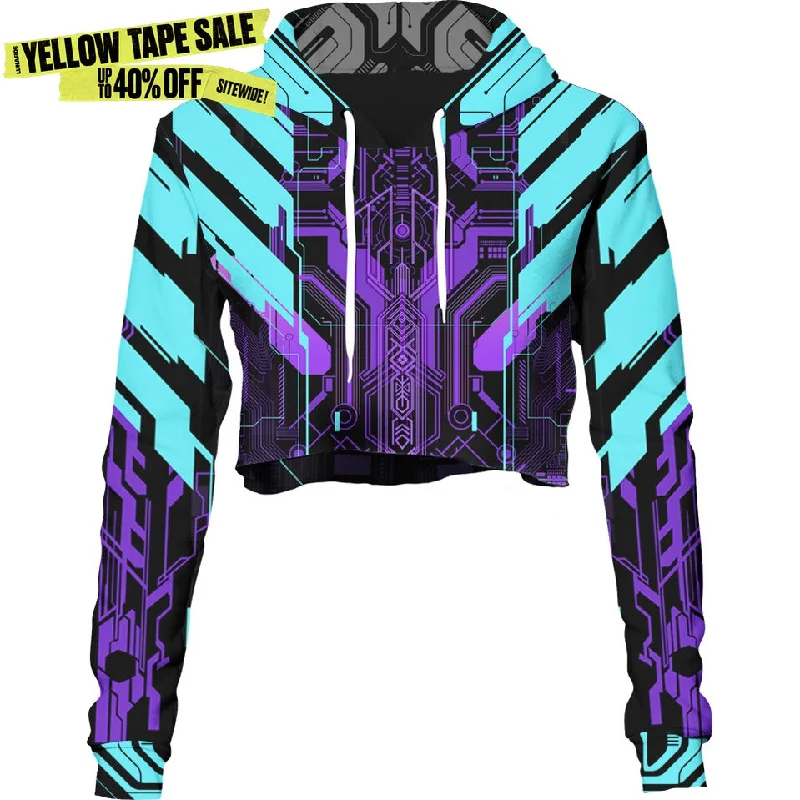 Comfortable Mind Ultraviolet Crop Hoodie