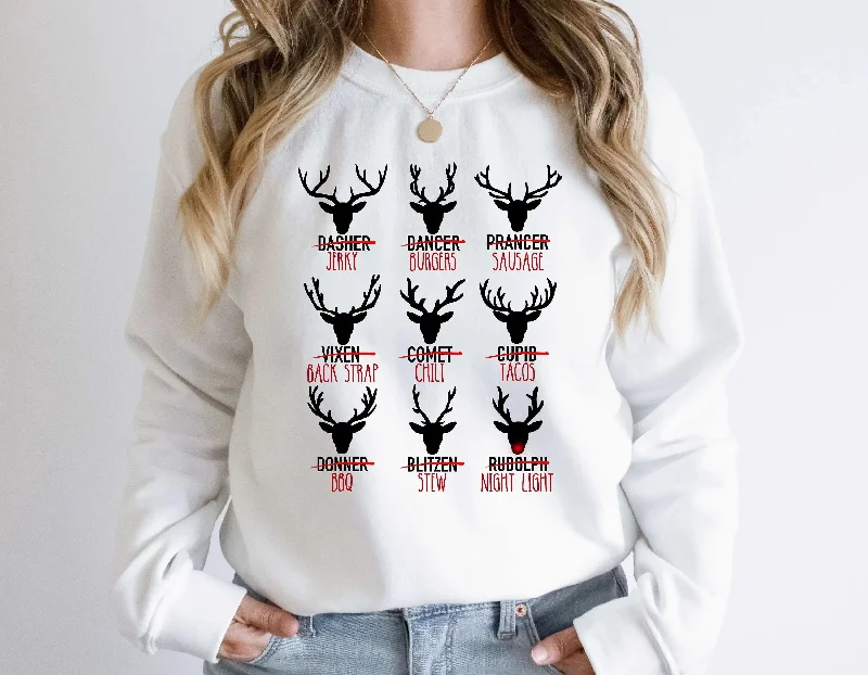 Practical Style Wapiti Print Deer Hunting Christmas Hoodie - Cute Cotton Hot Sale Gift