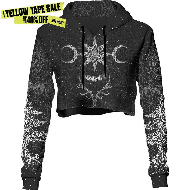 Classic Series Yule Crop Hoodie - Ghost Edition