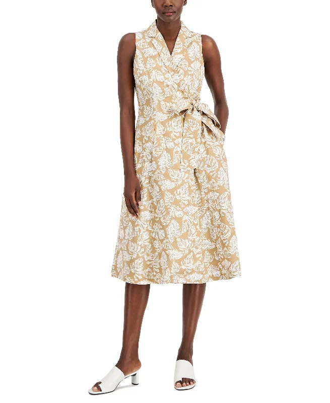 Fashionable Items Alfani Womens Wrap Midi Dress