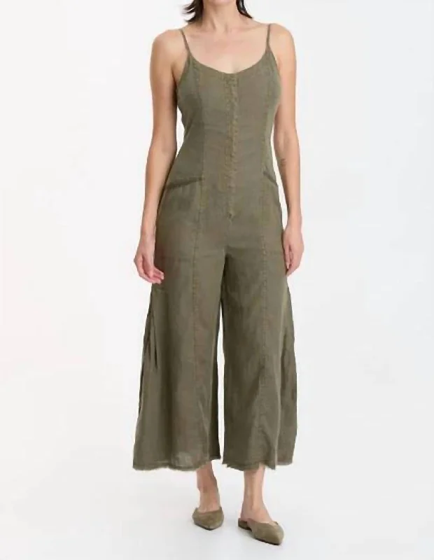 Trendy Looks Calistina Jumpsuit In Kombu Pigment
