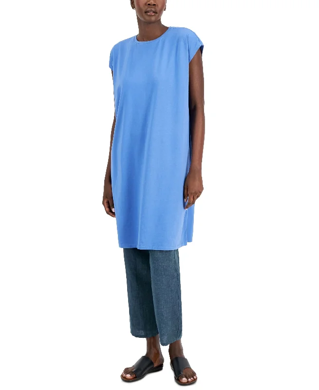 Elegant Outline Eileen Fisher Relaxed Cap Sleeve Dress