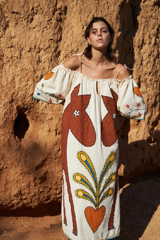 Energy Plan Embroidered Donkey Dress