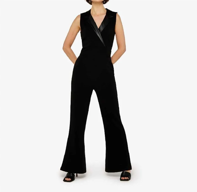 Soft Fashion Holiday Jumpsuit In Black