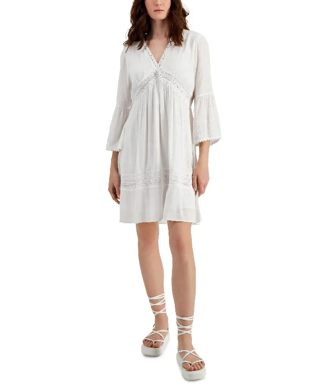 Daily Comfort INC International Concepts Womens Crochet Trim Dress