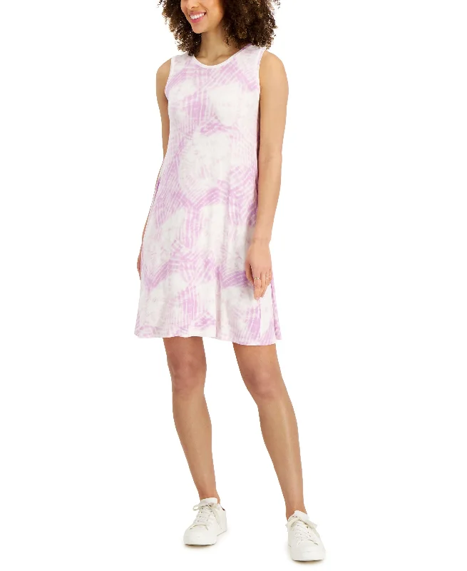 Exclusive Customization Style & Co Womens Tie Dyed Flip Flop Dress