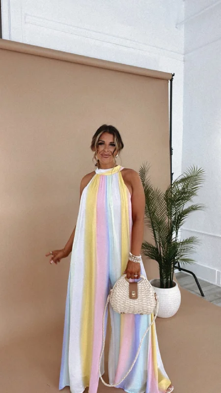 Elegant Wear Full Of Color Jumpsuit, Multi