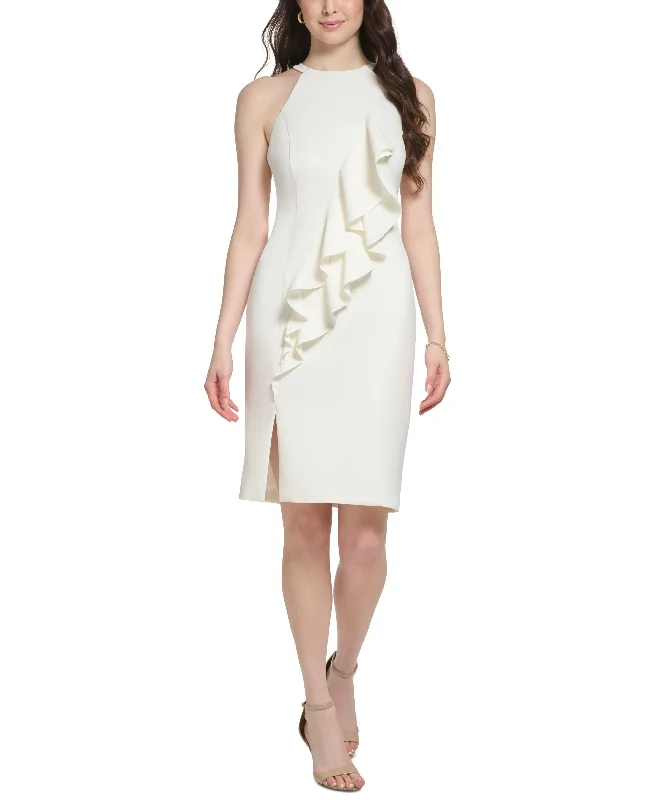 Cozy Chic Halter Bodycon Dress
