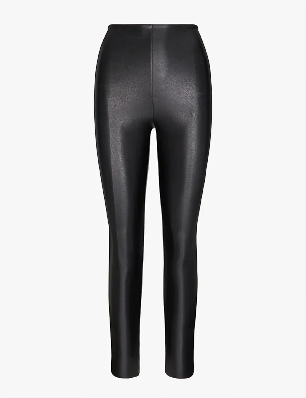 Minimal Classic Perfect Control Faux Leather Legging, Black