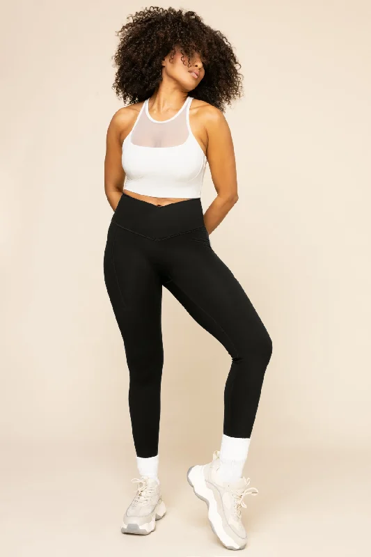 Fashionable Items Crisscross Hourglass® Leggings with Pockets - Black