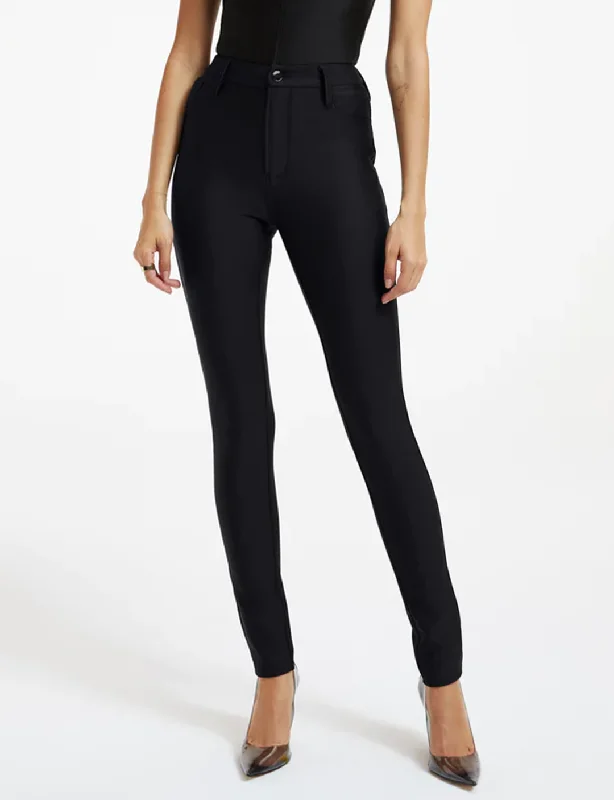 Printed Patterns Disco Jeggings, Black