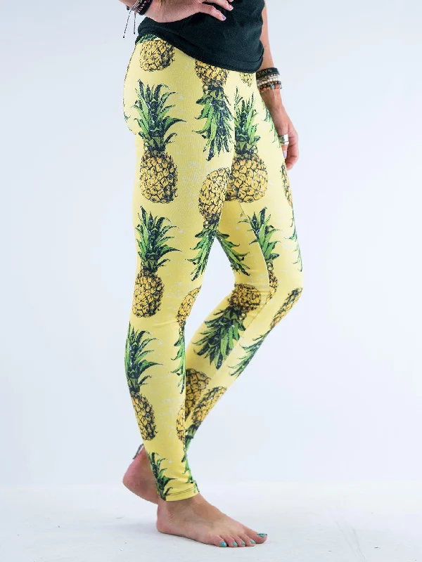 Fashionable And Fashionable Pineapple Leggings