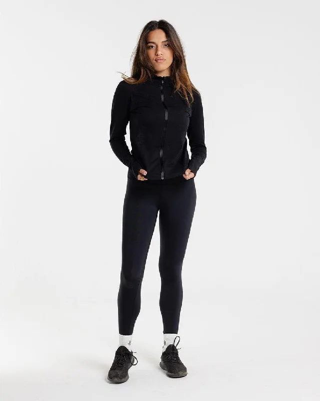 High-end Wear Seamless Black Leggings