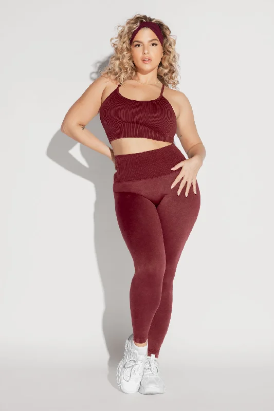 Easy Fashion Supersculpt™ Seamless Leggings - Garnet