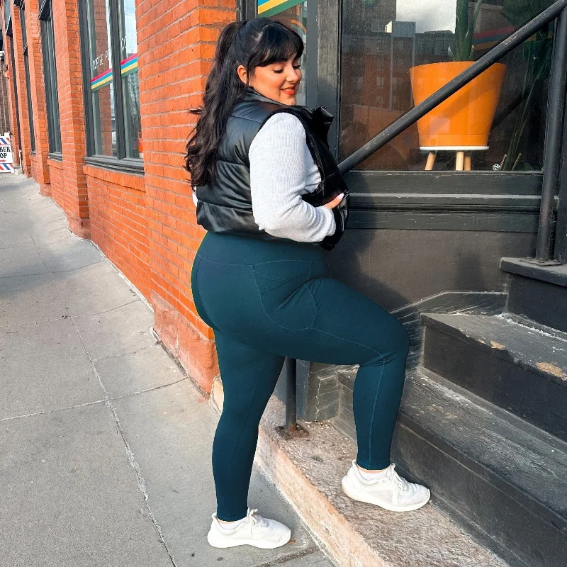 Editorial Design Long Squat Proof Leggings - Bone China (V2)