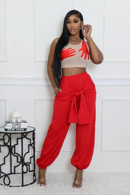 Fresh And Elegant A Flare Pants