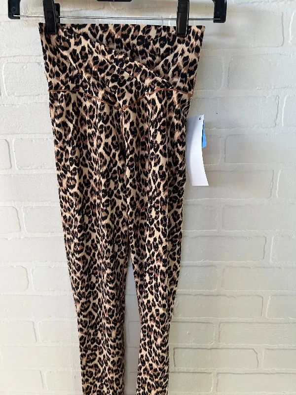 Simple Design Athletic Leggings By Aerie In Animal Print, Size: 8