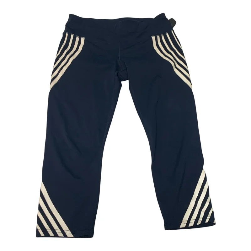 Fresh And Fashionable Athletic Leggings By Athleta In Navy, Size: M