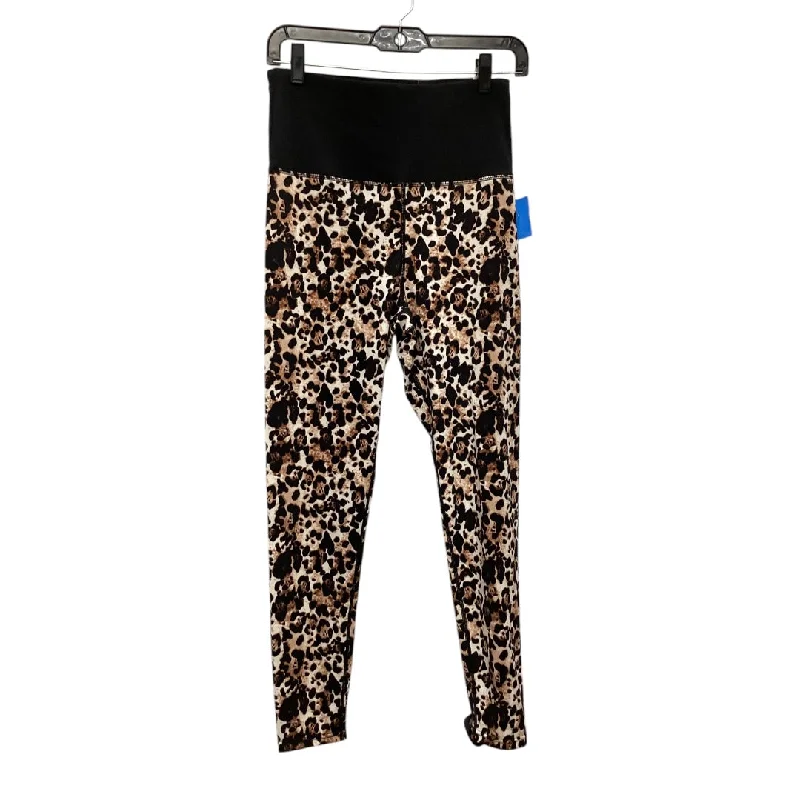 Integrated Design Athletic Leggings By Cmc In Animal Print, Size: M