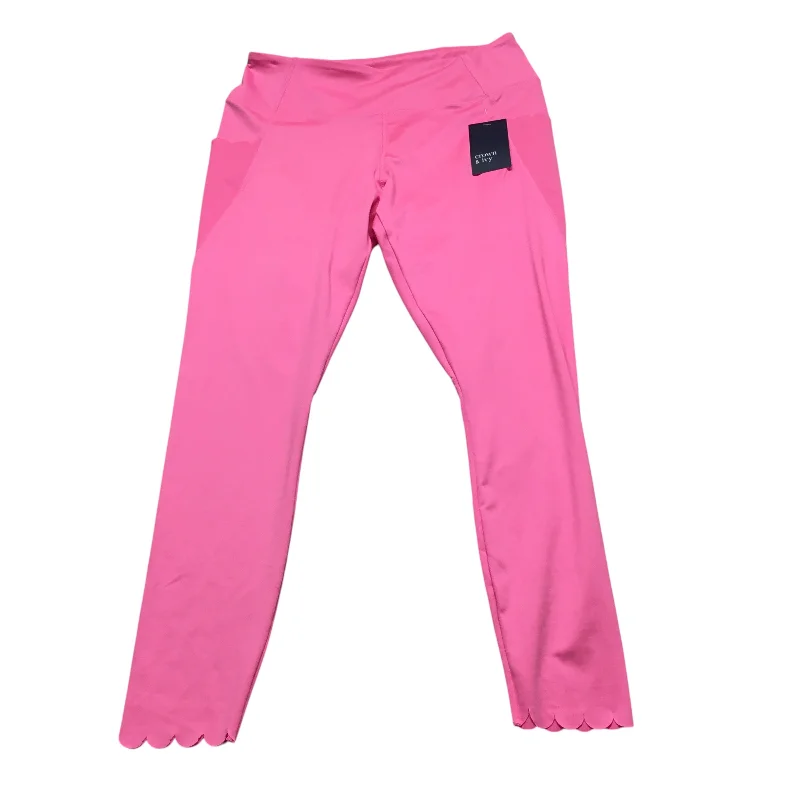 Comfortable Mind Athletic Leggings By Crown And Ivy In Pink, Size: L