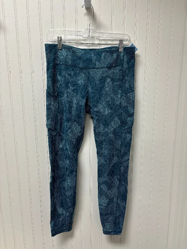 High Street Design Athletic Leggings By Lululemon In Blue, Size: M