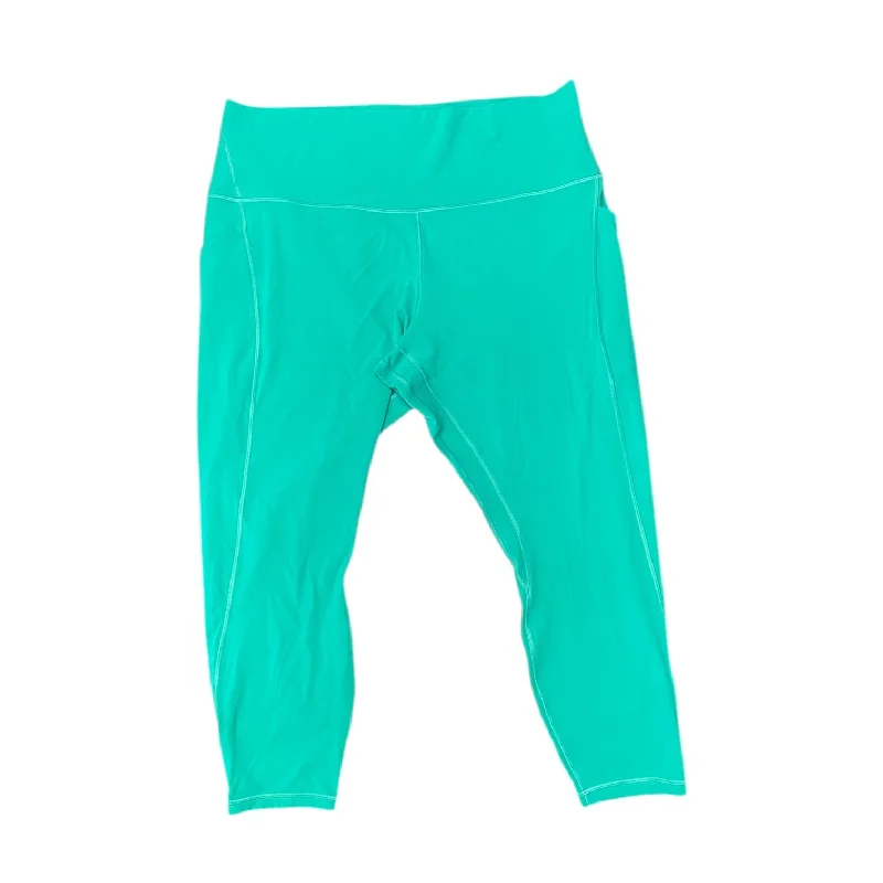 Comfortable And Versatile Athletic Leggings By Lululemon In Green, Size: 18