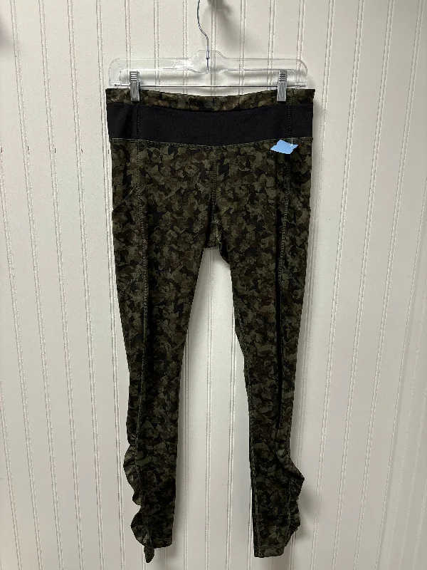 Modern Tailoring Athletic Leggings By Lululemon In Green, Size: M