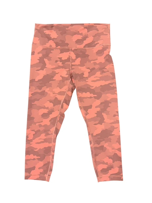 Classic Style Athletic Leggings By Lululemon In Pink, Size: 14