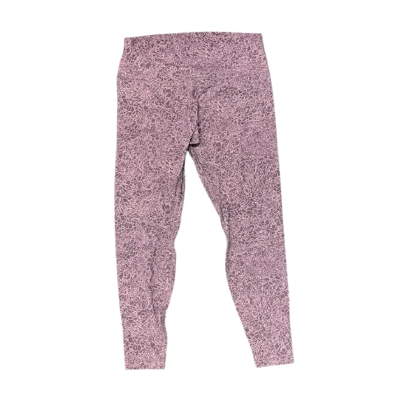 Elegant And Casual Athletic Leggings By Lululemon In Purple, Size: 14