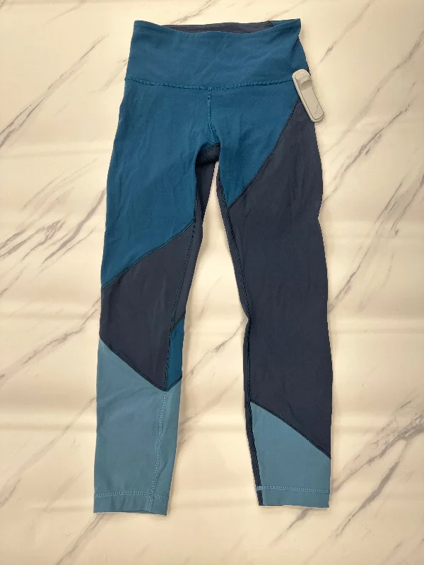 High-end Design Athletic Leggings By Lululemon In Teal, Size: 6