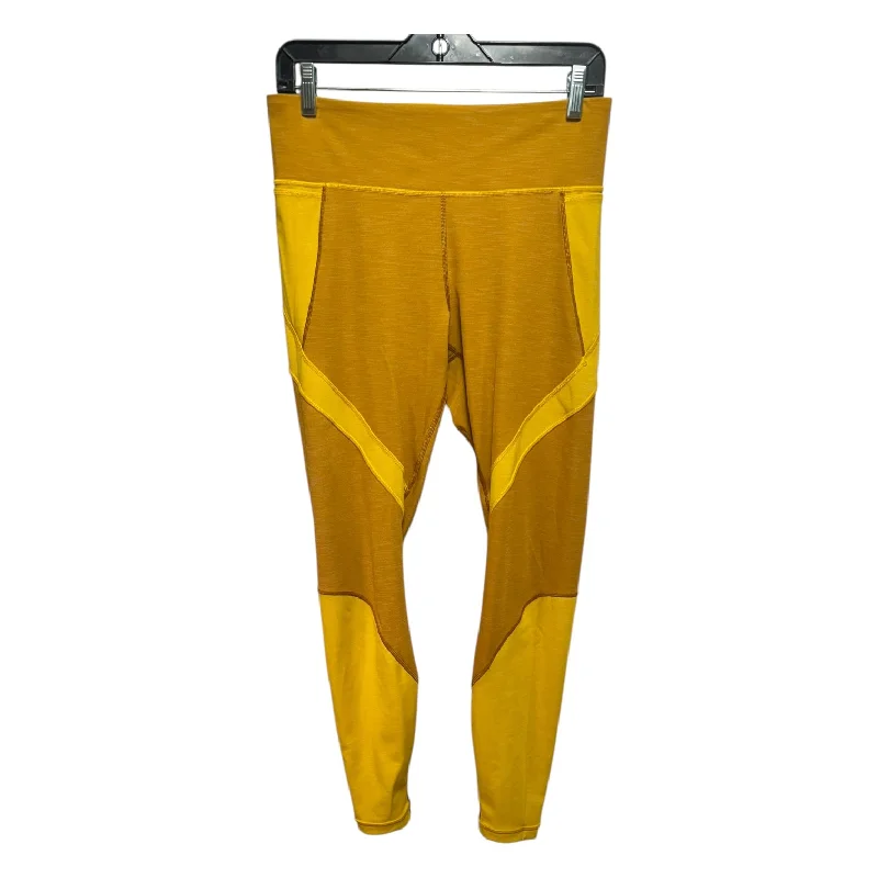 Sports And Leisure Athletic Leggings By Lululemon In Yellow, Size: 10
