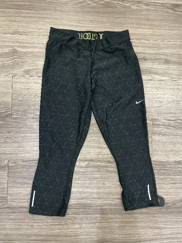 Carefree Athletic Leggings By Nike Apparel In Black, Size: L