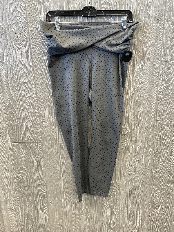 Summer Selection Athletic Leggings By Nike Apparel In Grey, Size: L